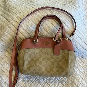 VERY LAST price drop!  Coach Signature Mini Brooke Carryall